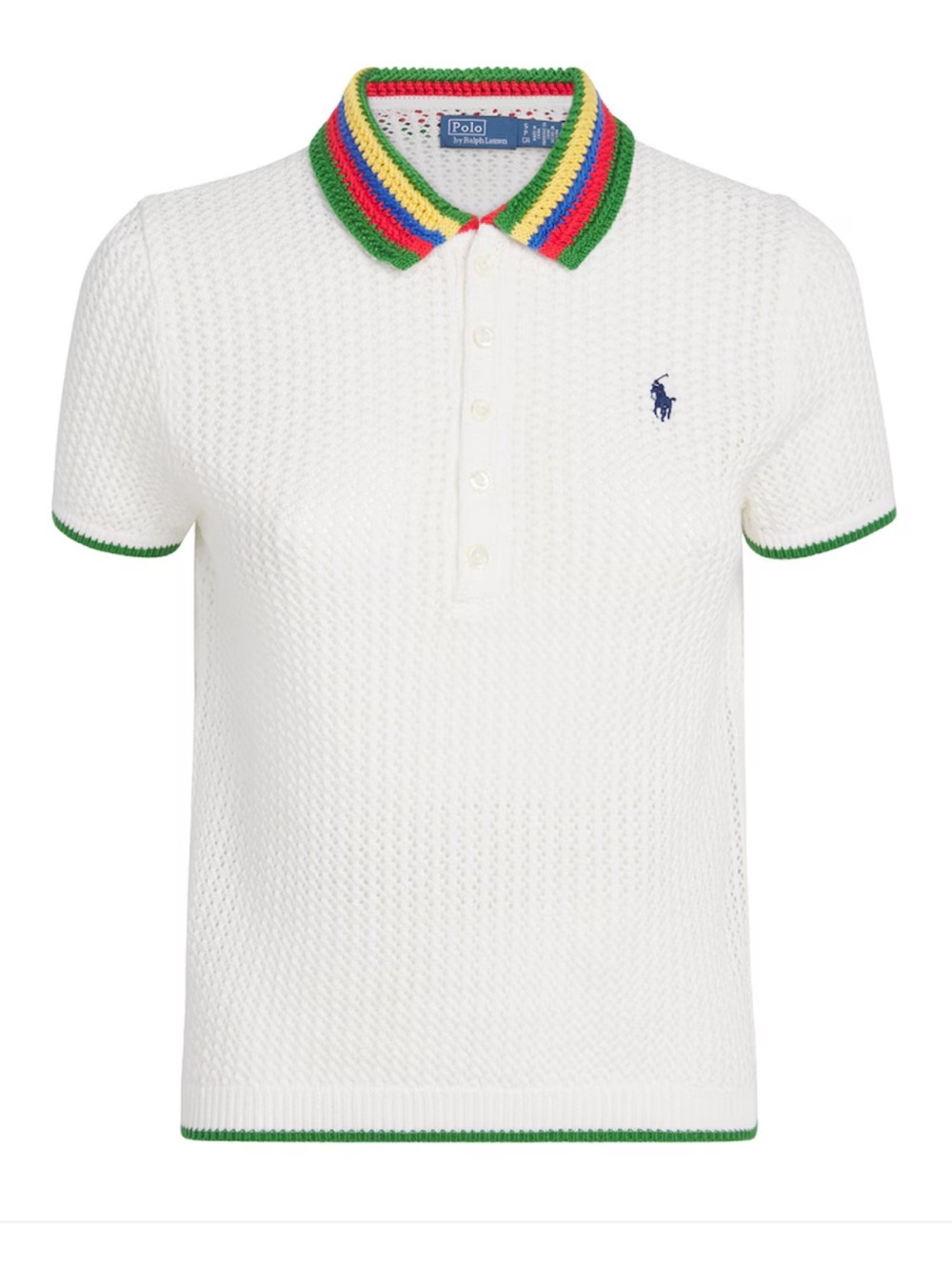 Polo Ralph Lauren Crochet Polo Pony Polo Shirt